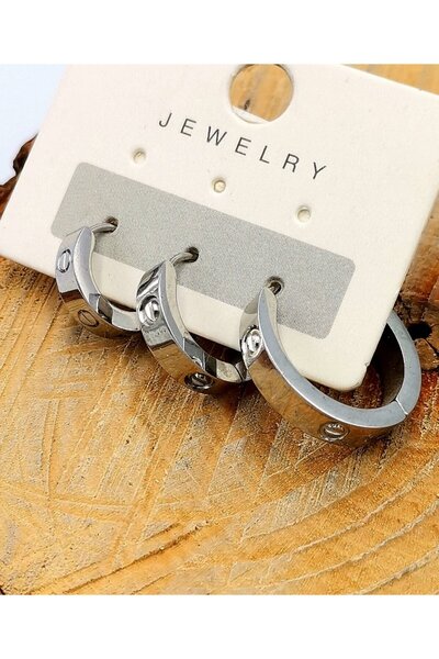 Monalisa Home Steel Figured Unisex Earrings
