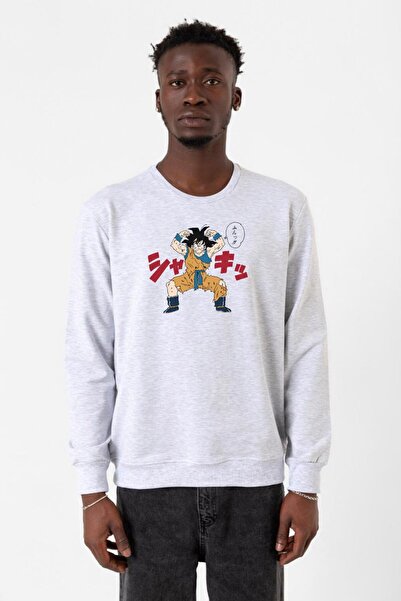 Tshirthane Dragon Ball Z Anime Angry Goku Melange muška majica sa dva pramena