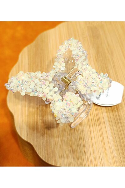 Monalisa Home Luxurious Flashy Glitter Butterfly Pinch Buckle