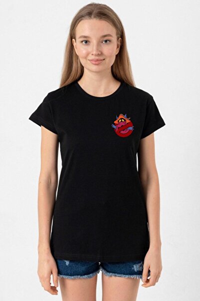 Tshirthane تي شيرت نسائي أسود بشعار He Man Ghostmasters