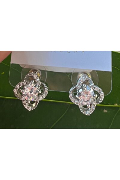 Monalisa Home Silver Color Luxury Flashy Figured Earrings