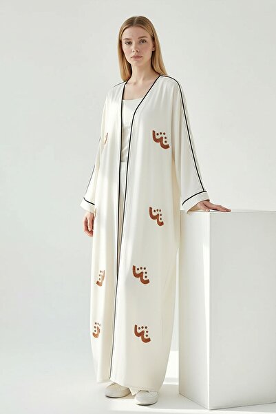 bacc Alaçatı Keten Nakışlı Kimono Takım