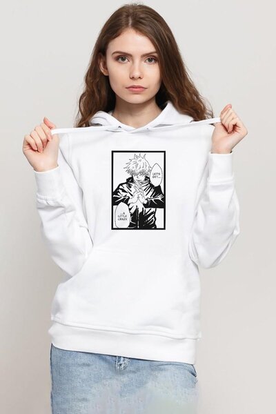 Tshirthane Jujutsu Kaisen anime Satoru Gojo Hajde da se malo opustimo, bela ž...