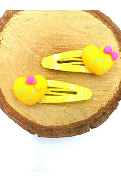 Monalisa Home Yellow Color Heart Figured Snap Children's Buckle