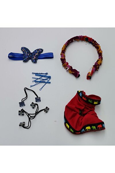 Monalisa Home Colorful Patterned Crown Buckle Bandana Set