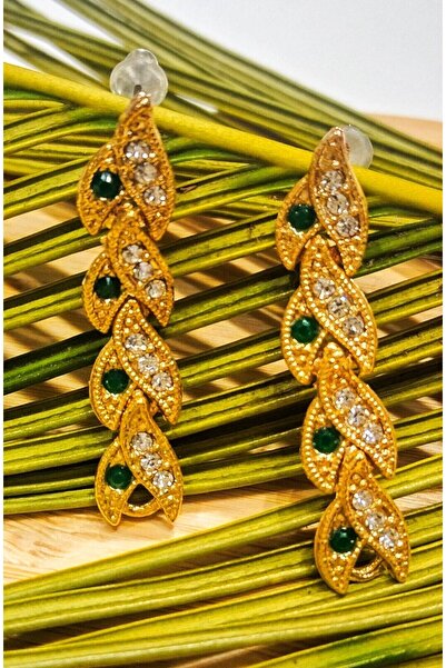 Monalisa Home Steel Stone Gold Color Earrings