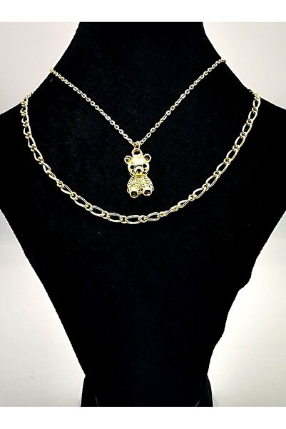 Monalisa Home Special Design Gold Color Necklace with Chain Figure