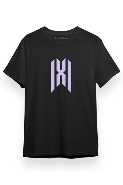 Tshirthane Monsta X New Logo Siyah Kısa kol Erkek Tshirt