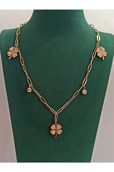 Monalisa Home Gold Color Luxury Figured Showy Necklace