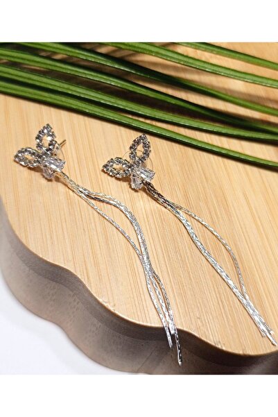 Monalisa Home Luxury Silver Color Stone Evening Dress Earrings