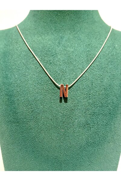 Monalisa Home Silver Color Luxurious Figured Ornate Letter Necklace