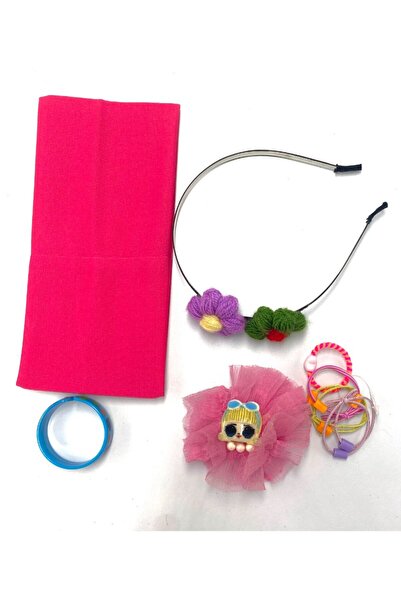 Monalisa Home Colorful Patterned Crown Buckle Bandana Set