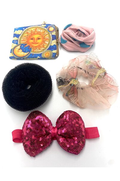 Monalisa Home Colorful Patterned Crown Buckle Bandana Set