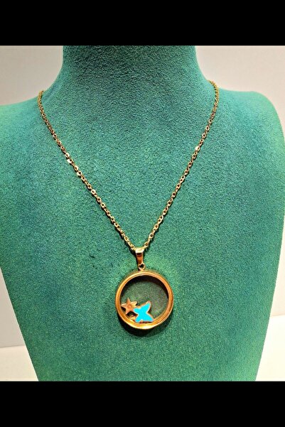 Monalisa Home Luxurious Figured Shiny Anti-Tarnish Steel Necklace