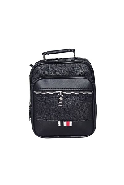 Monalisa Home Men's Luxury Black Color Small Size Handbag with Plenty of Comp...