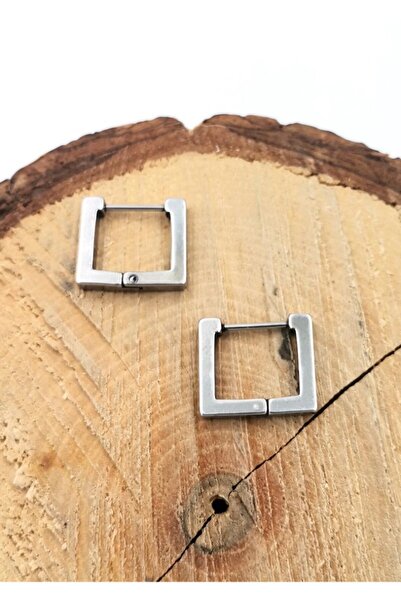 Monalisa Home Silver Color Figured Steel Earrings