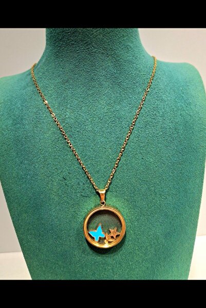 Monalisa Home Luxurious Figured Shiny Anti-Tarnish Steel Necklace