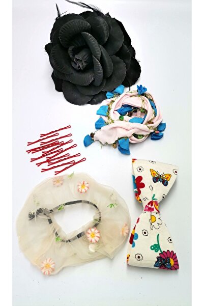 Monalisa Home Colorful Patterned Crown Buckle Bandana Set