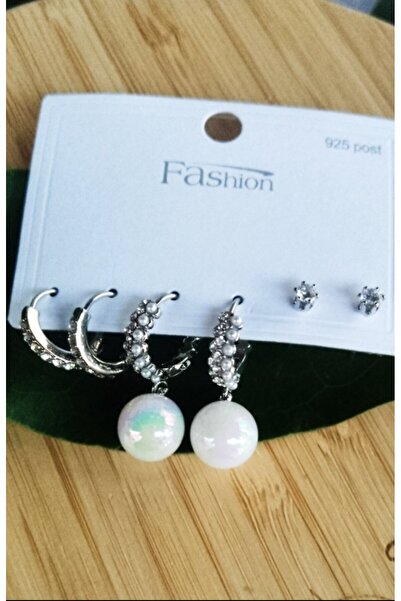 Monalisa Home Silver Color Luxury Multiple Earrings with Showy Figures