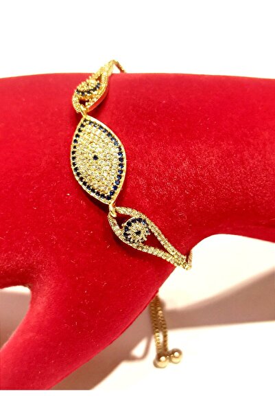 Monalisa Home Gold Color Luxurious Figured Flashy Adjustable Bracelet