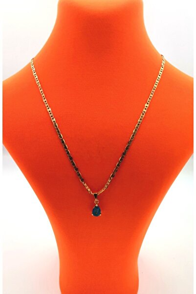 Monalisa Home Gold Color Chain Figured Tarnish-Resistant Special Design Necklace