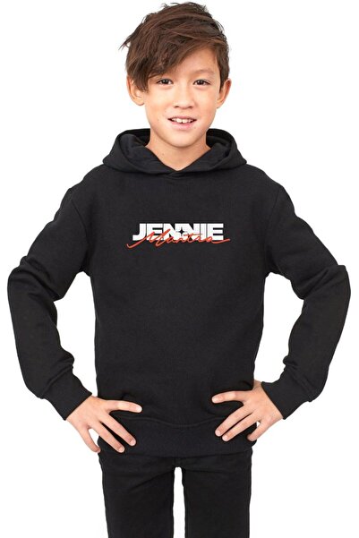 Tshirthane Jennie Mantra Μαύρο Παιδικό 3ip Hoodie