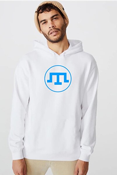 Tshirthane Idil Ural Tamga bela muška majica sa kapuljačom 3ip