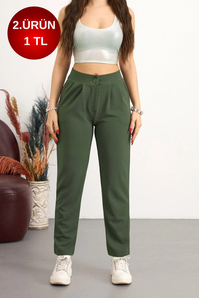 BİKELİFE Γυναικείο ψηλόμεσο παντελόνι λύκρα με στενή γραμμή