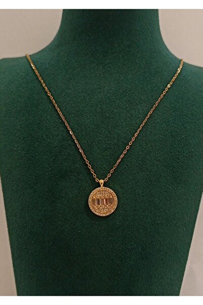Monalisa Home Luxury Gold Color Figured Flashy Necklace