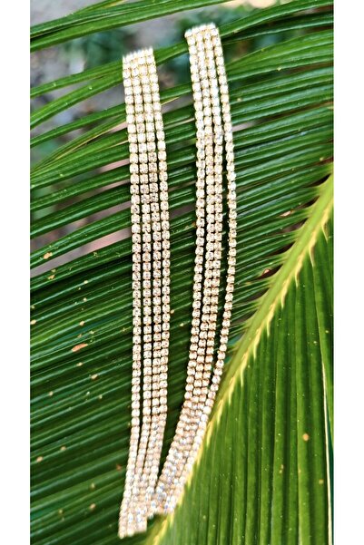 Monalisa Home Yellow Color Zircon Stone Luxury Evening Dress Earrings