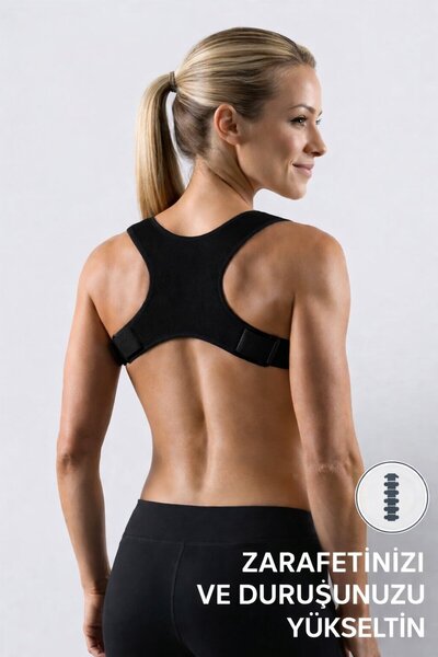 baffhome Medikal Dik Duruş Korsesi Kadın Erkek Kamburluk Korsesi Toparlayıcı ...