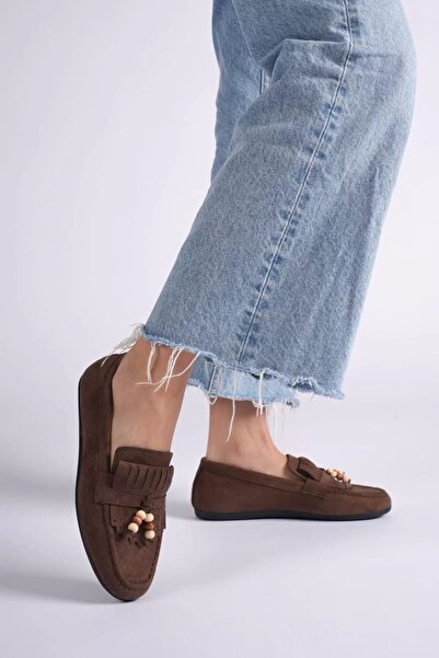 TRENDELLA Γυναικεία παπούτσια casual από καστόρι Bitter Brown TR19MS03C