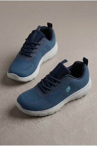 Tonny Black Ανδρικά αθλητικά παπούτσια με κορδόνια σε μπλε ναυτικό χρώμα, άνε...