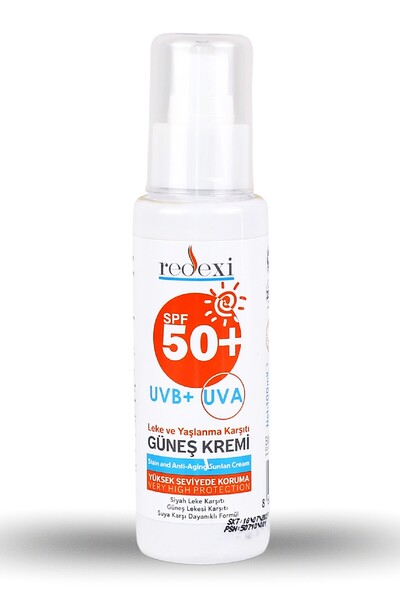 Redexi Güneş Kremi SPF 50+ Yüz Vücut İçin Yüksek Koruma Tüm Ciltler 100 ml