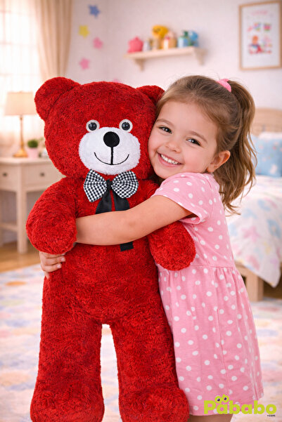 Pababo 50 cm Uyku Arkadaşım Papyonlu Ayıcık Çocuklara Özel Hediye