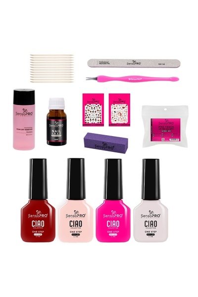 SensoPRO Milano Κιτ ημιμόνιμου βερνικιού νυχιών One Step 7ml χωρίς λάμπα UV T...