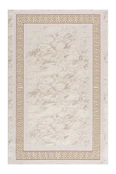 PetraHomeLiving Efsun Modern Salon ve Oturma Odası Halısı - Krem Gold Outlet ...