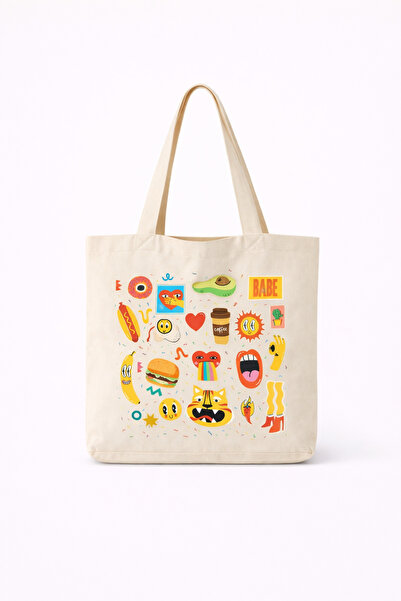 Vatkalimon Τσάντα τσάντας από 100% βαμβακερό καμβά με θήκες