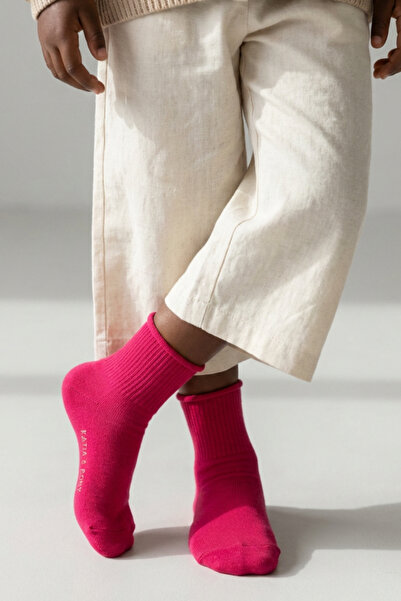 Katia&Bony Κοριτσίστικες κάλτσες Modal χωρίς λάστιχο, σκούρο ροζ