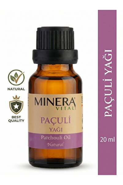 MİNERA VİTAL Paçuli Yağı 20 ml (Patchouli Oil) Damlalıklı Cam Şişe