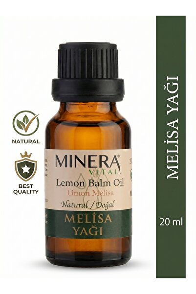 MİNERA VİTAL Melisa Yağı 20 ml (Melissa Oil) Damlalıklı Cam Şişe