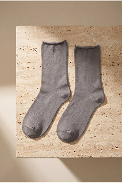 Katia&Bony Γυναικείες κάλτσες μέχρι τον αστράγαλο από Modal ύφασμα σε σκούρο ...