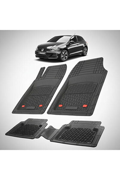 TEAMCAR ®   Covorașe auto tip tavă compatibile cu Volkswagen Polo Mk6 (AW) 5 ...