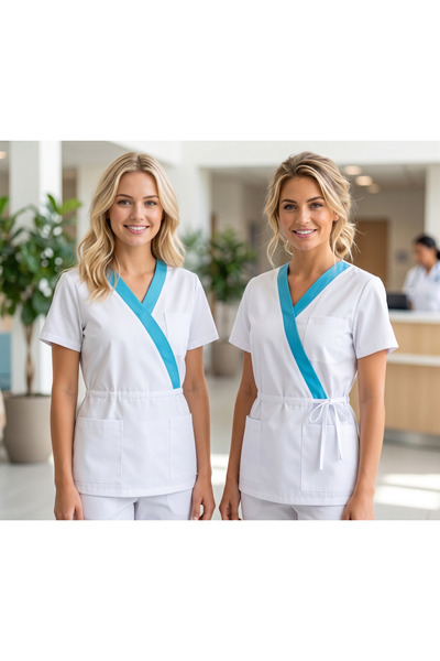 temex MEDİKAL ÜNİFORMA HEMŞİRE DOKTOR SCRUBS BELDEN BAĞLAMALI HAMİLE FORMASI ...