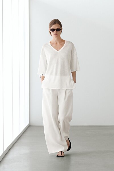 Massimo Dutti Oversize kısa kollu tişört