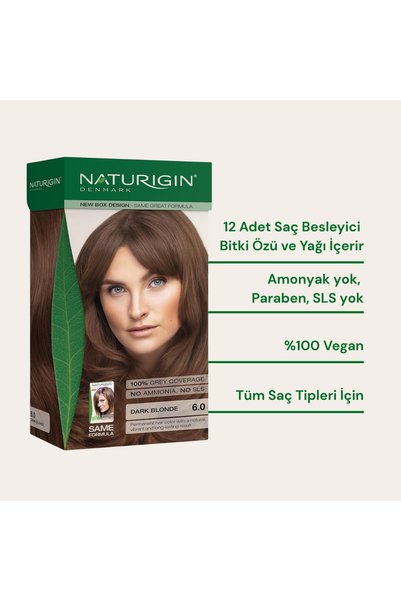 Naturigin Doğal Saç Boyası Koyu Sarı 6.0