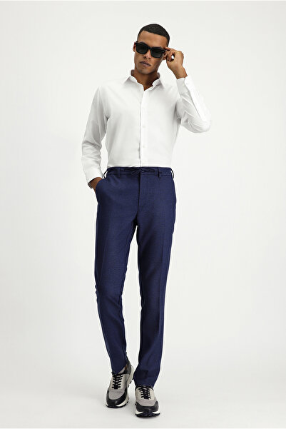 Kiğılı قميص كلاسيكي بأكمام طويلة وقصة ضيقة من القطن غير الحديدي