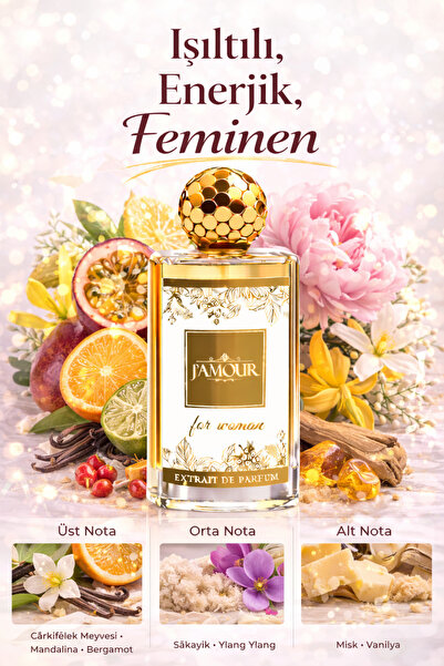 J'AMOUR EAU DE PARFUME W322 Bur.Goddesss Kadın Parfümü 50 ml Vanilya & Aromat...