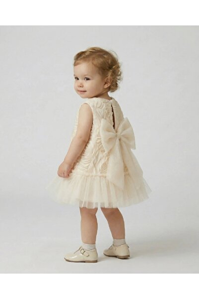 SweetMe Βραδινό φόρεμα για κοριτσάκια με 3D λουλούδια και τούλι στο τελείωμα ...