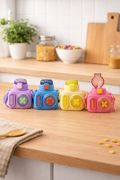 Chefstar KAMERA ŞEKLİNDE ÇOCUK SU MATARASI – 600 ML